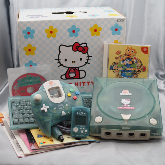 Dreamcast HELLO KITTY BLUE Console HKT-3000 Boxed [Serial number match]