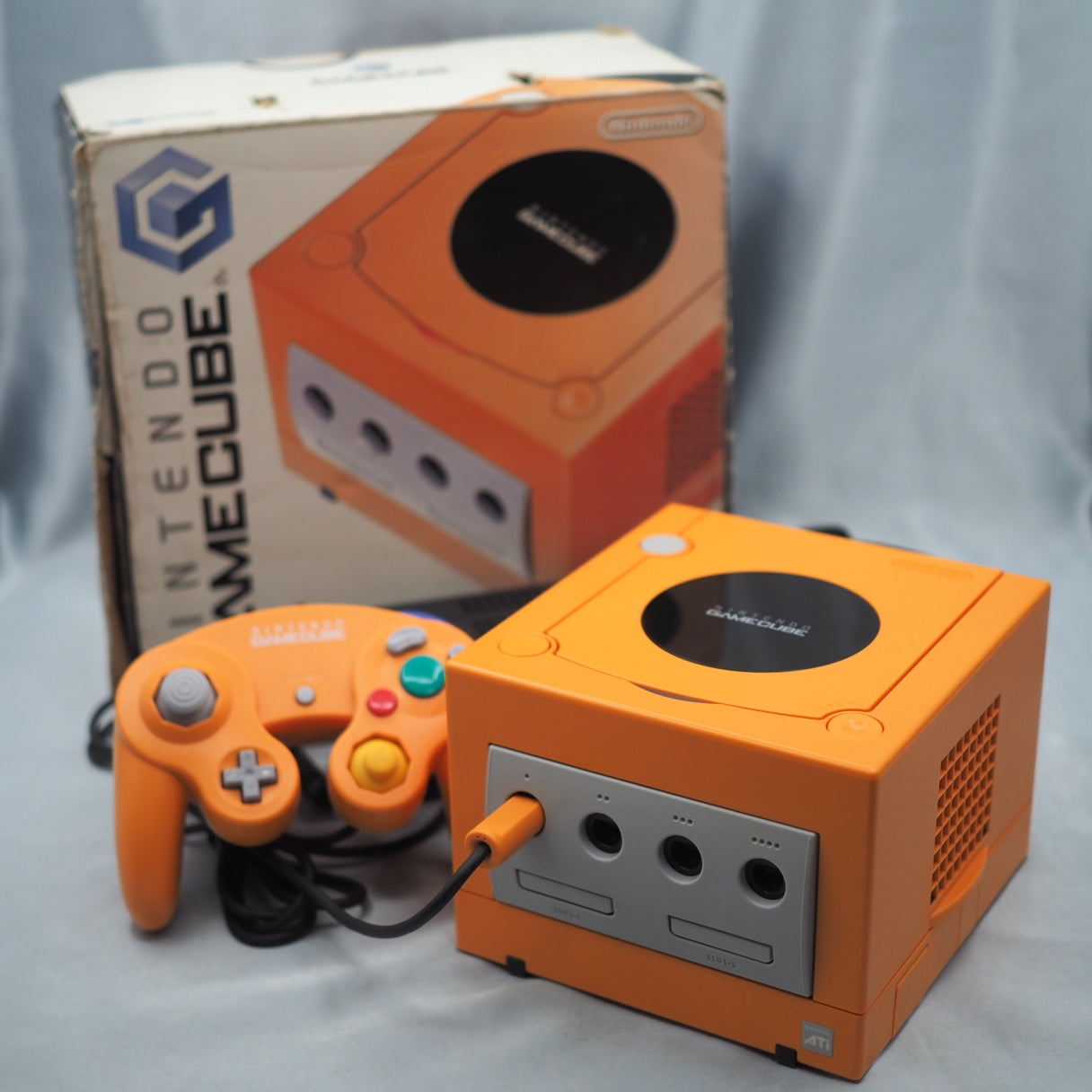 Nintendo GameCube Console System Orange Boxed DOL-001 [NTSC-J] [NTSC-U/C] [Modified]