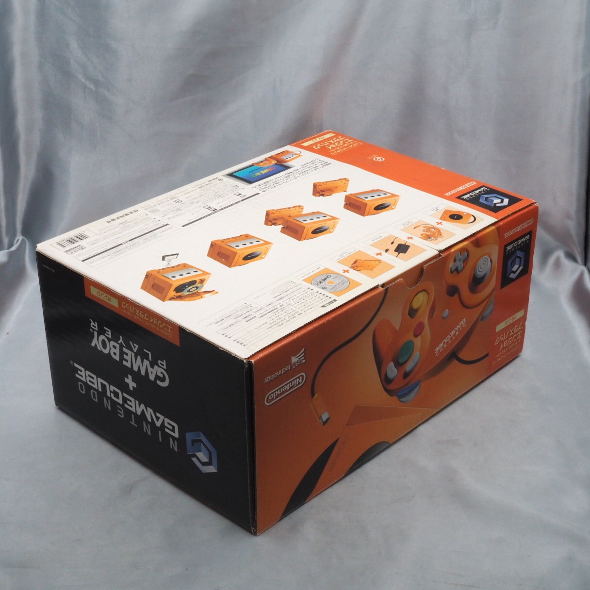 Nintendo GameCube Console System Orange + Game Boy Player Enjoy Plus Pack  [NTSC-J] [NTSC-U/C] [Modified]