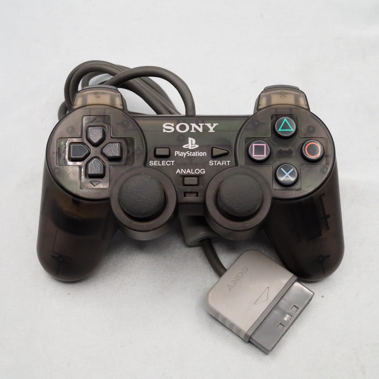 PS1 Analog Controller DUALSHOCK Smoke Gray SCPH-1200