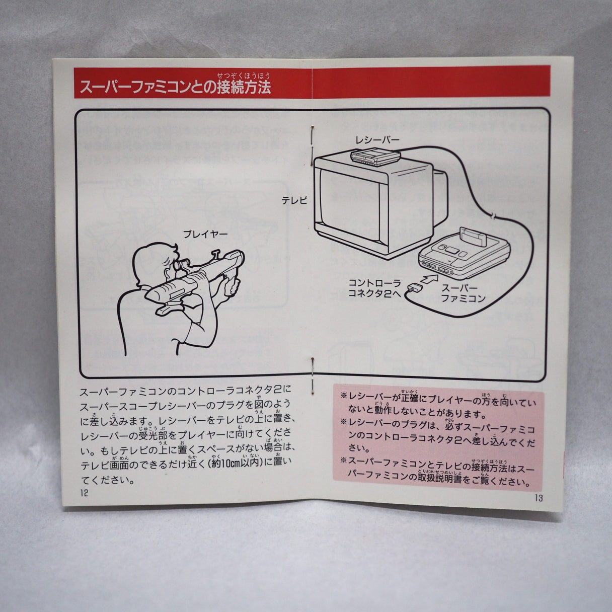 Super famicom SUPER SCOPE Controller + SUPER SCOPE 6 Boxed