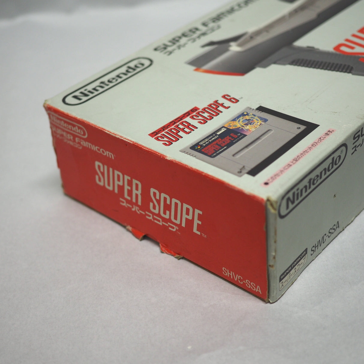 Super famicom SUPER SCOPE Controller + SUPER SCOPE 6 Boxed