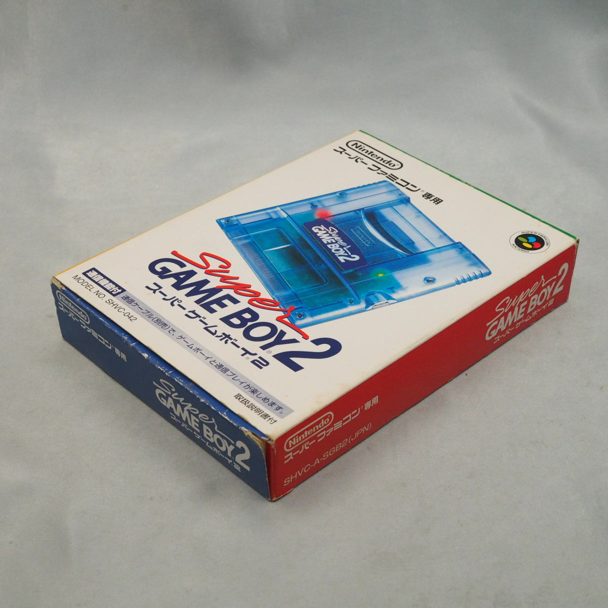 Super GAME BOY 2 Clear Blue Boxed for Nintendo Super Famicom