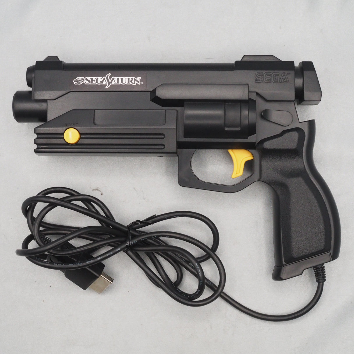 Sega Saturn GUN CONTROLLER HSS-0152 Virtua Cop Boxed Black & Yellow