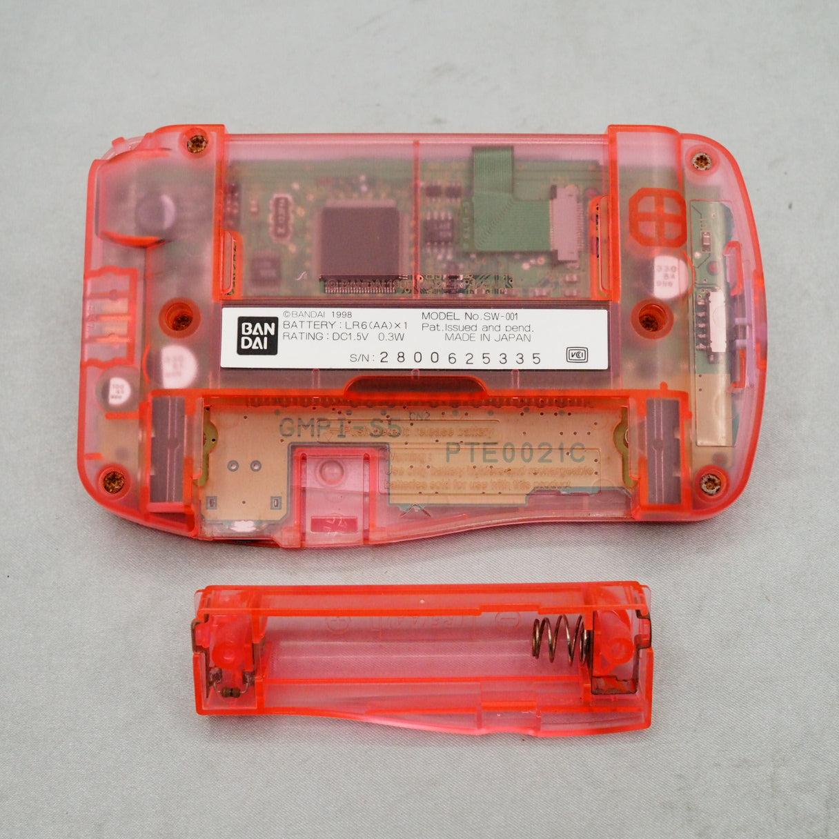 WonderSwan Skeleton Pink Console Boxed SWJ-77701P