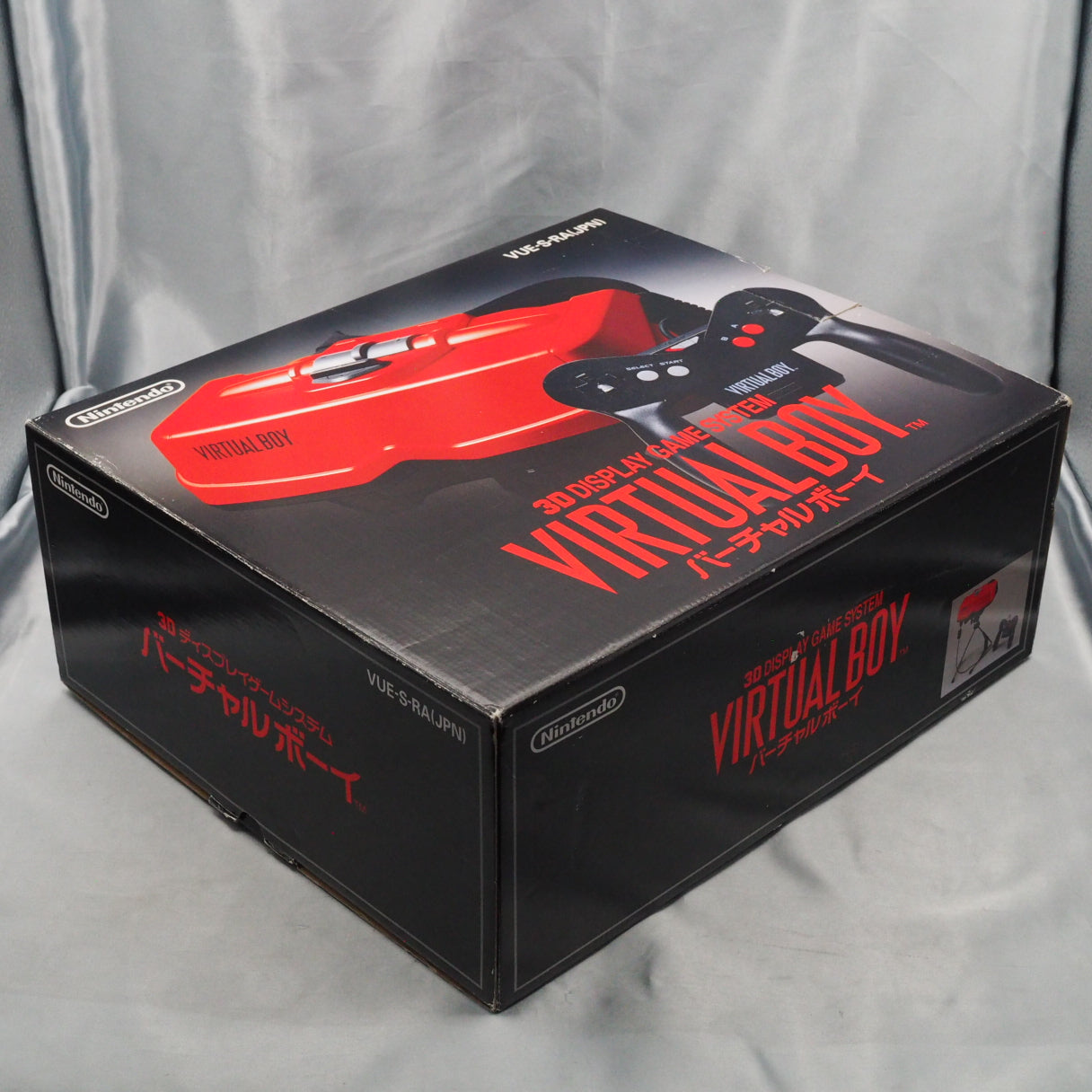 VIRTUAL BOY Nintendo 3D Display Game System Boxed + Accessories + Mario TENNIS