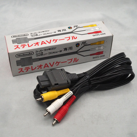 Nintendo Stereo AV cable Official Boxed [For Nintendo Famicom, Super Famicom, N64, Gamecube]