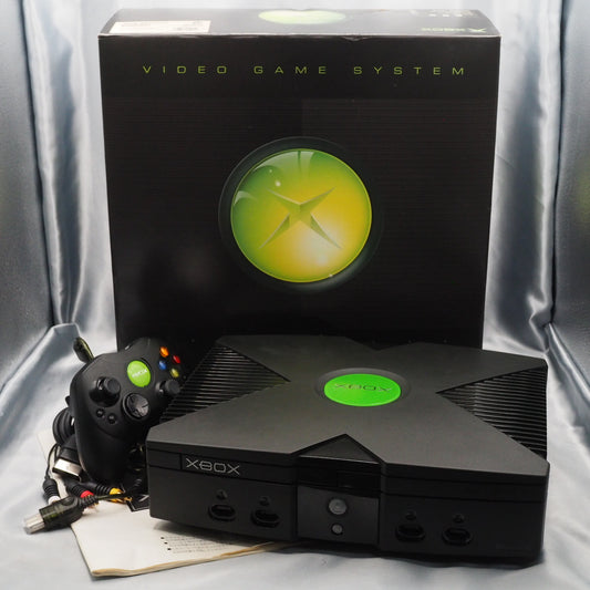 Microsoft Xbox Console system Black Boxed NTSC-J