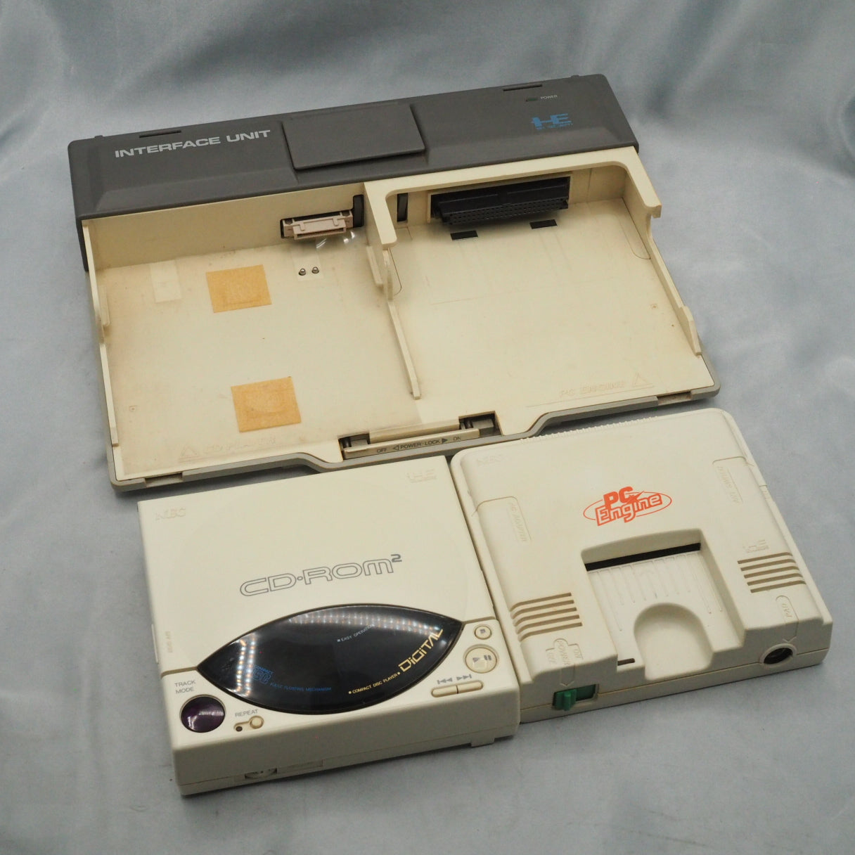 PC Engine INTERFACE UNIT IFU-30 CD-ROM2 PC Engine + SUPER SYSTEM CARD