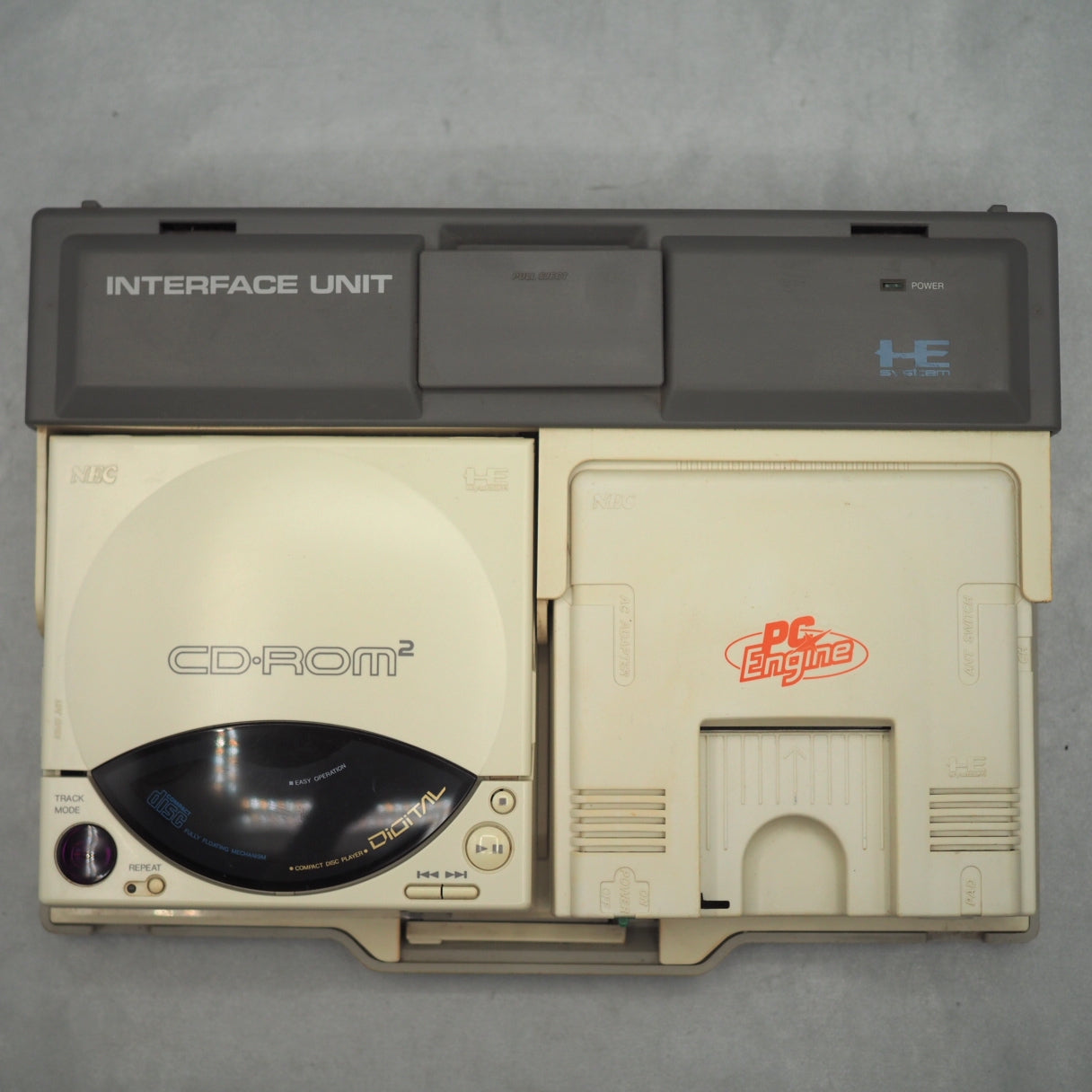 PC Engine INTERFACE UNIT IFU-30 CD-ROM2 PC Engine + SUPER SYSTEM CARD