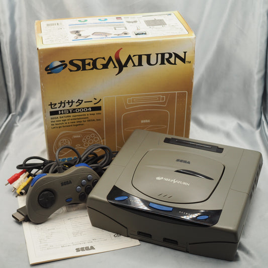 SEGA SATURN Console system Gray HST-3210 Boxed