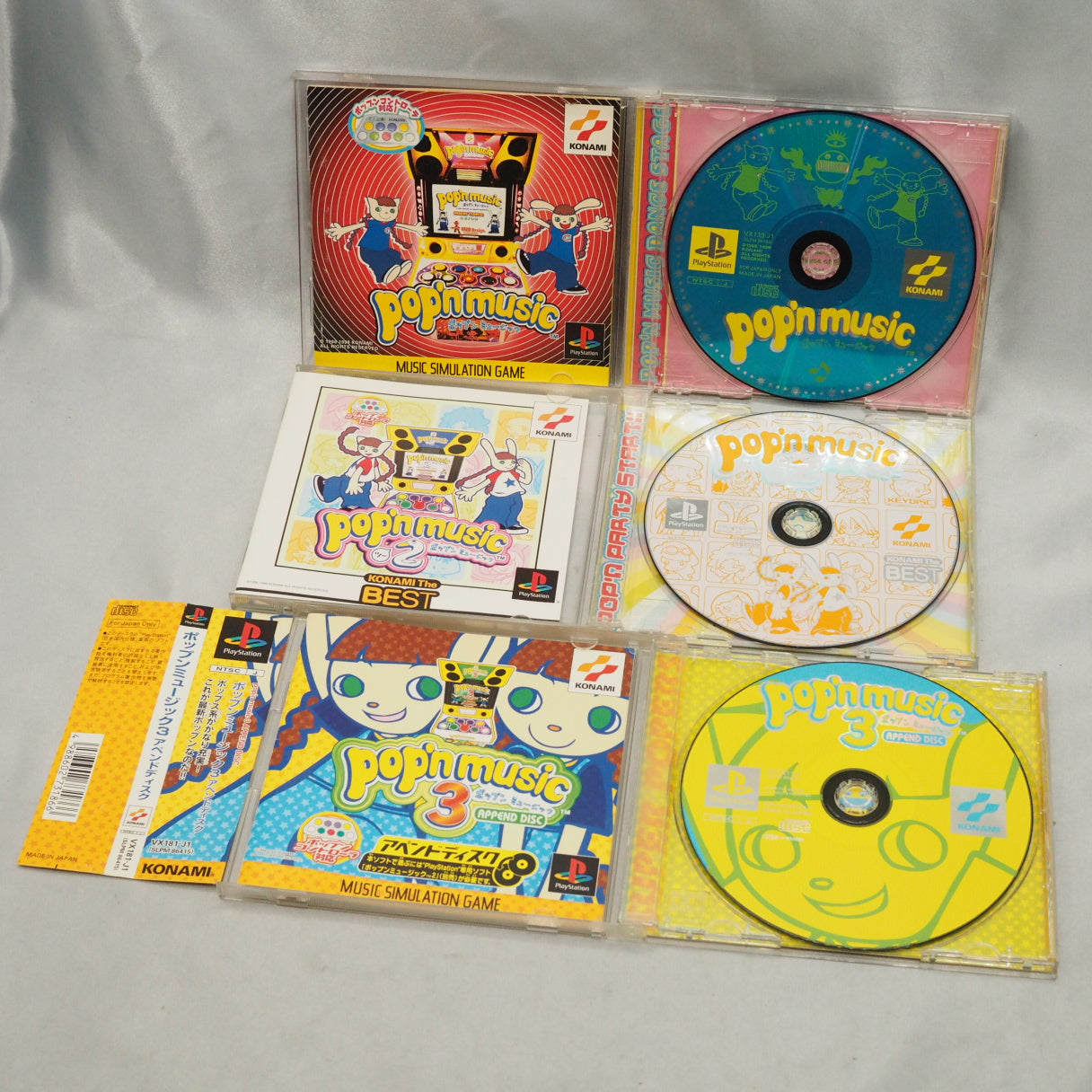 POP'N MUSIC Controller KONAMI Boxed + pop'n music series SET