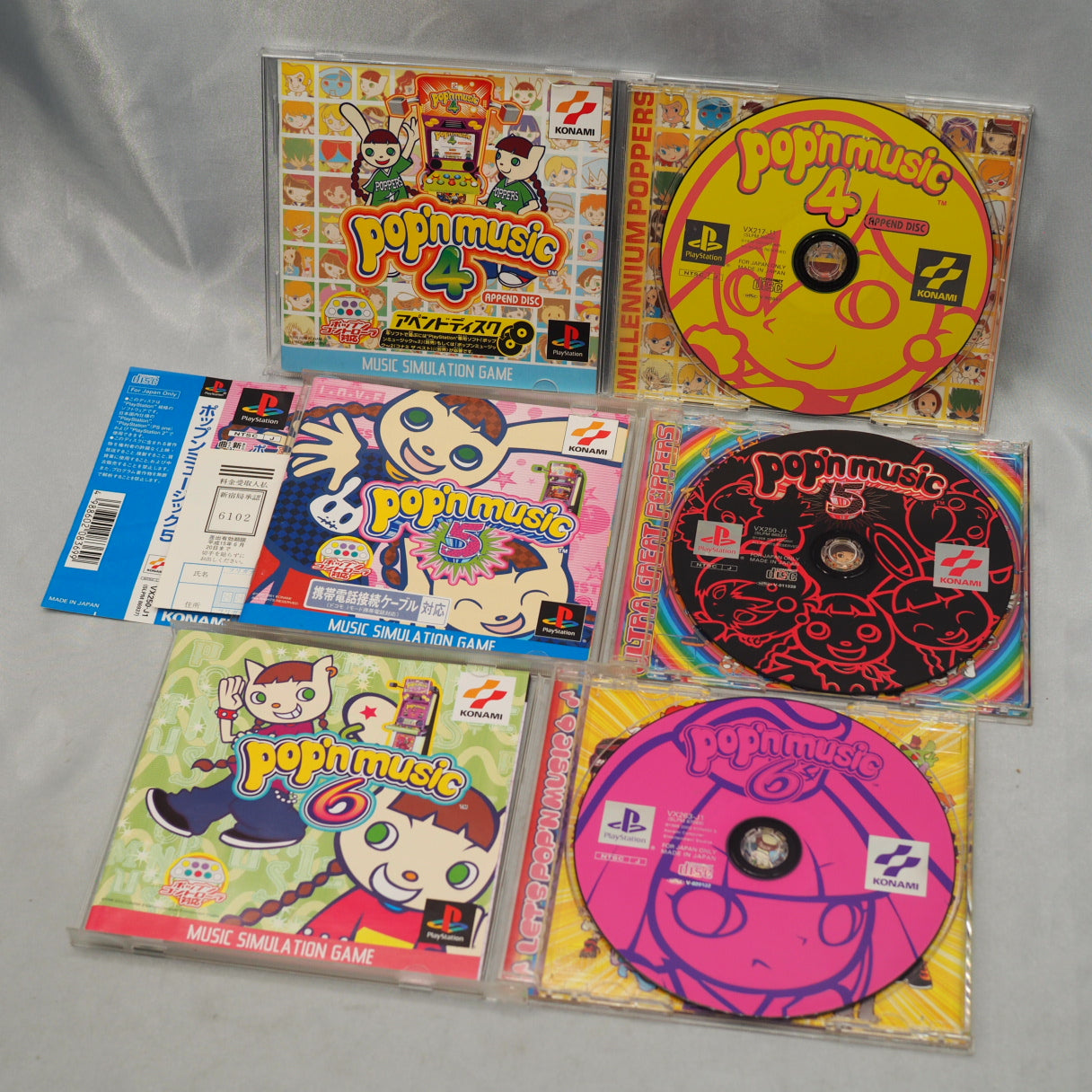 POP'N MUSIC Controller KONAMI Boxed + pop'n music series SET