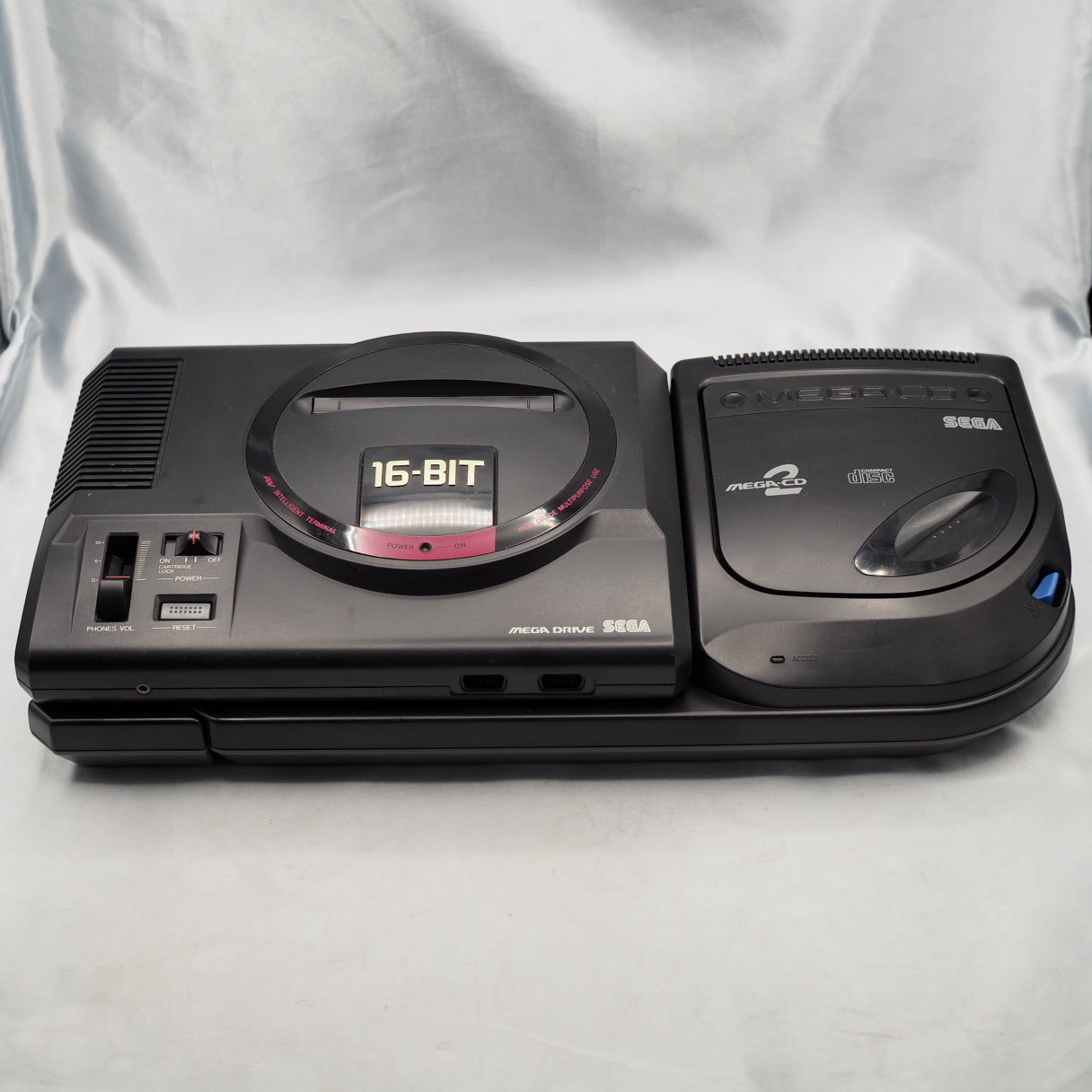 Mega Drive + Mega CD 2 Console system HAA-2912 SET