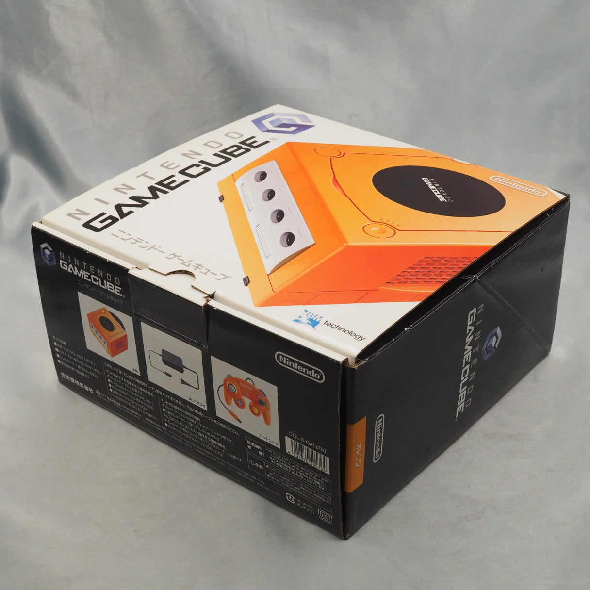 Nintendo GameCube Console System Orange Boxed DOL-001 + Memory Card [NTSC-J] [NTSC-U/C] [Modified]