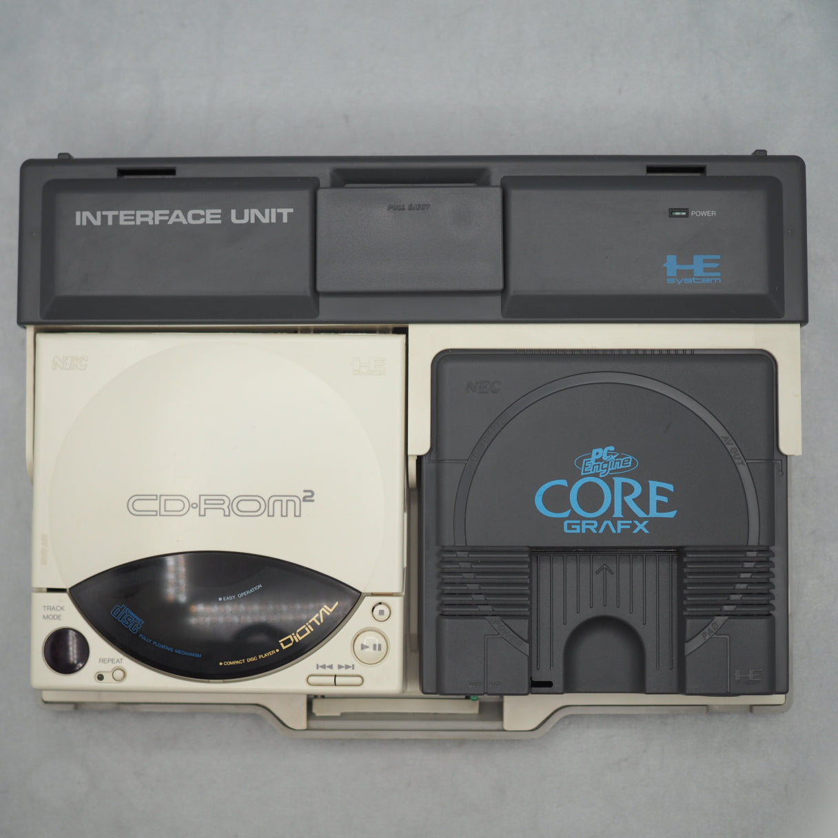 PC Engine INTERFACE UNIT IFU-30 CD-ROM2 CORE GRAFX + Super System Card SET