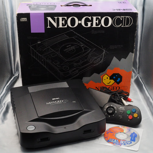 NEO GEO CD Console system CD-T01 Boxed [1 controller] + REAL BOUT SET