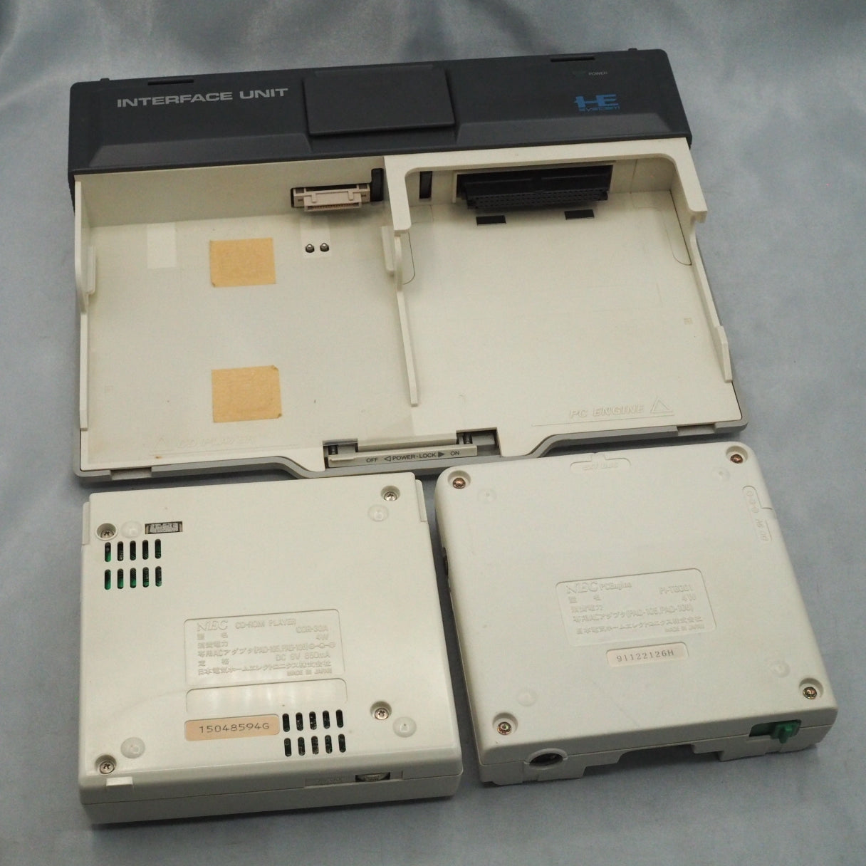 PC Engine INTERFACE UNIT IFU-30 CD-ROM2 PC Engine + SUPER SYSTEM CARD