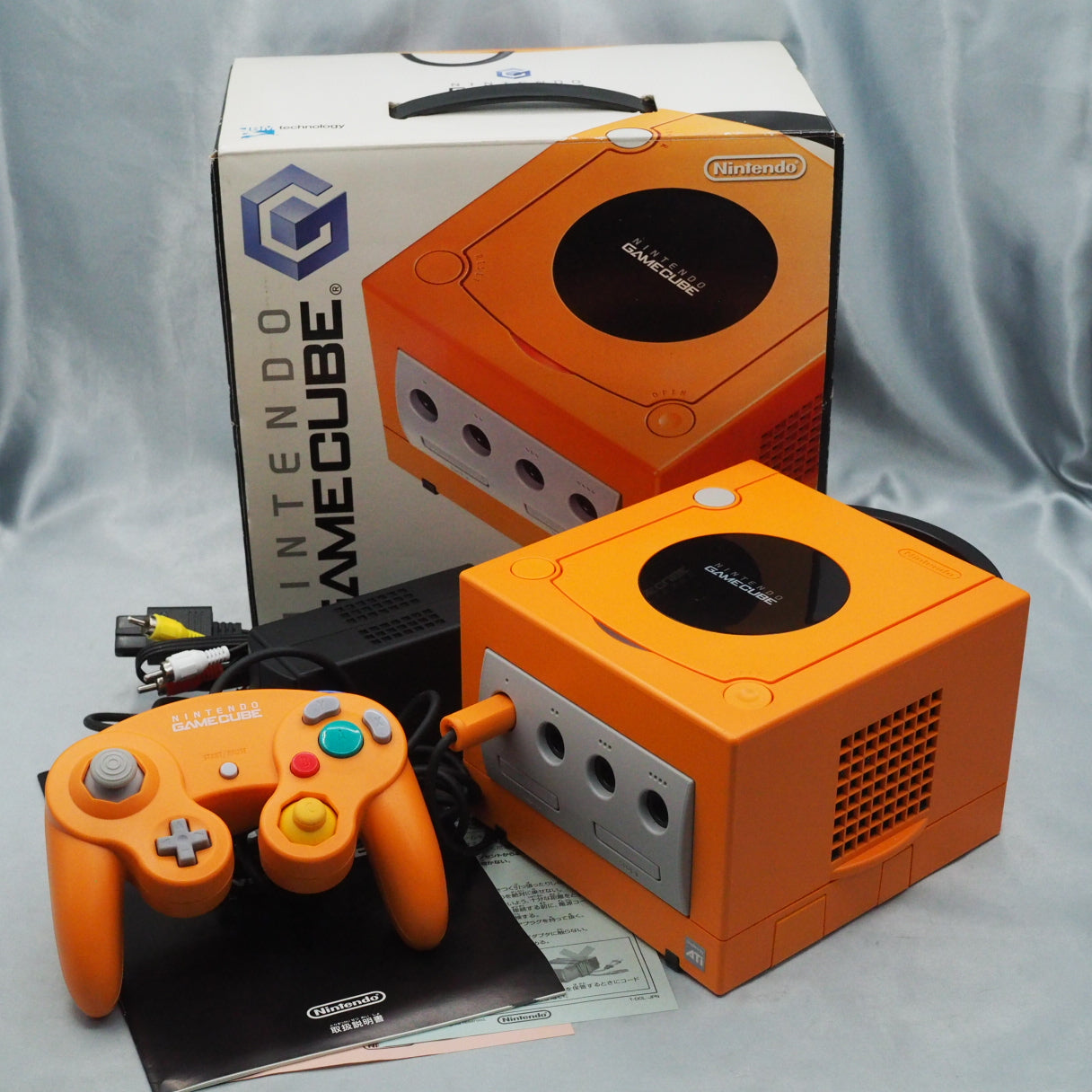 Nintendo GameCube Console System Orange Boxed DOL-001 [NTSC-J] [NTSC-U/C] [Modified]