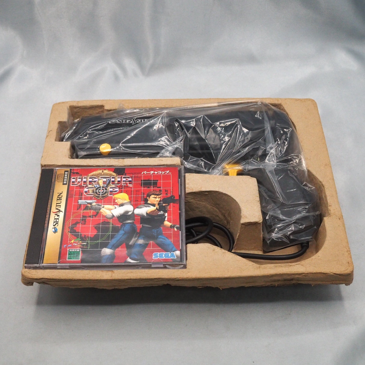 Sega Saturn GUN CONTROLLER HSS-0152 + Virtua Cop 1 Boxed