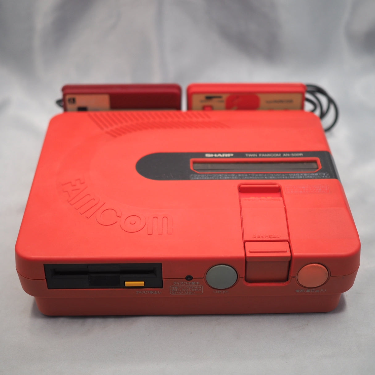 Twin Famicom Console AN-500R [New Rubber Belt replaced] [Modified]