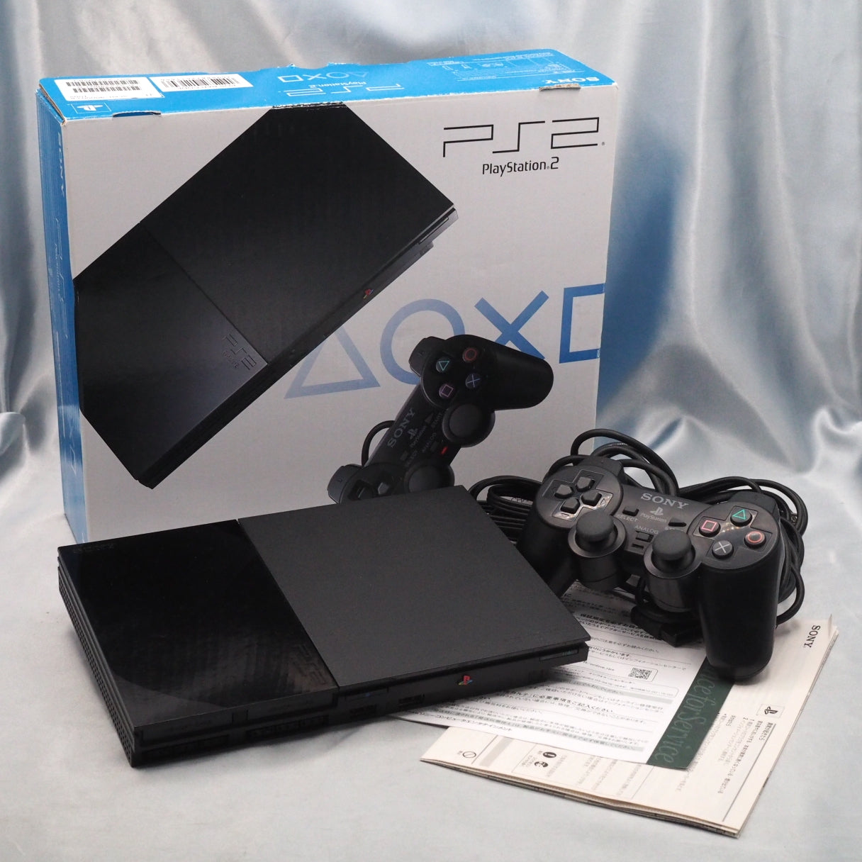 PS2 Console system SCPH-90000 Charcoal Black Boxed