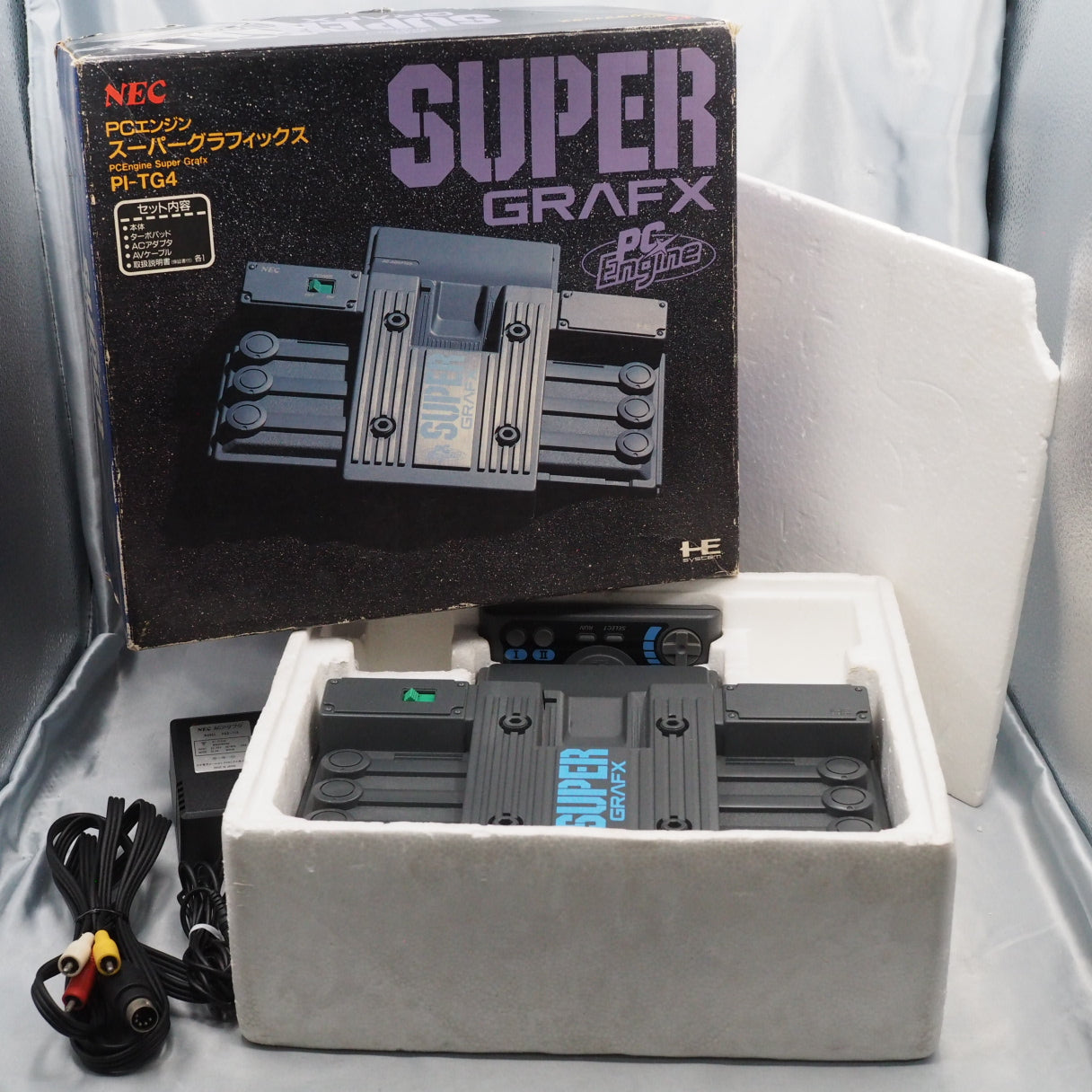 PC Engine INTERFACE UNIT IFU-30 + CD-ROM2 + SUPER GRAFX + RAU-30 Boxed SET