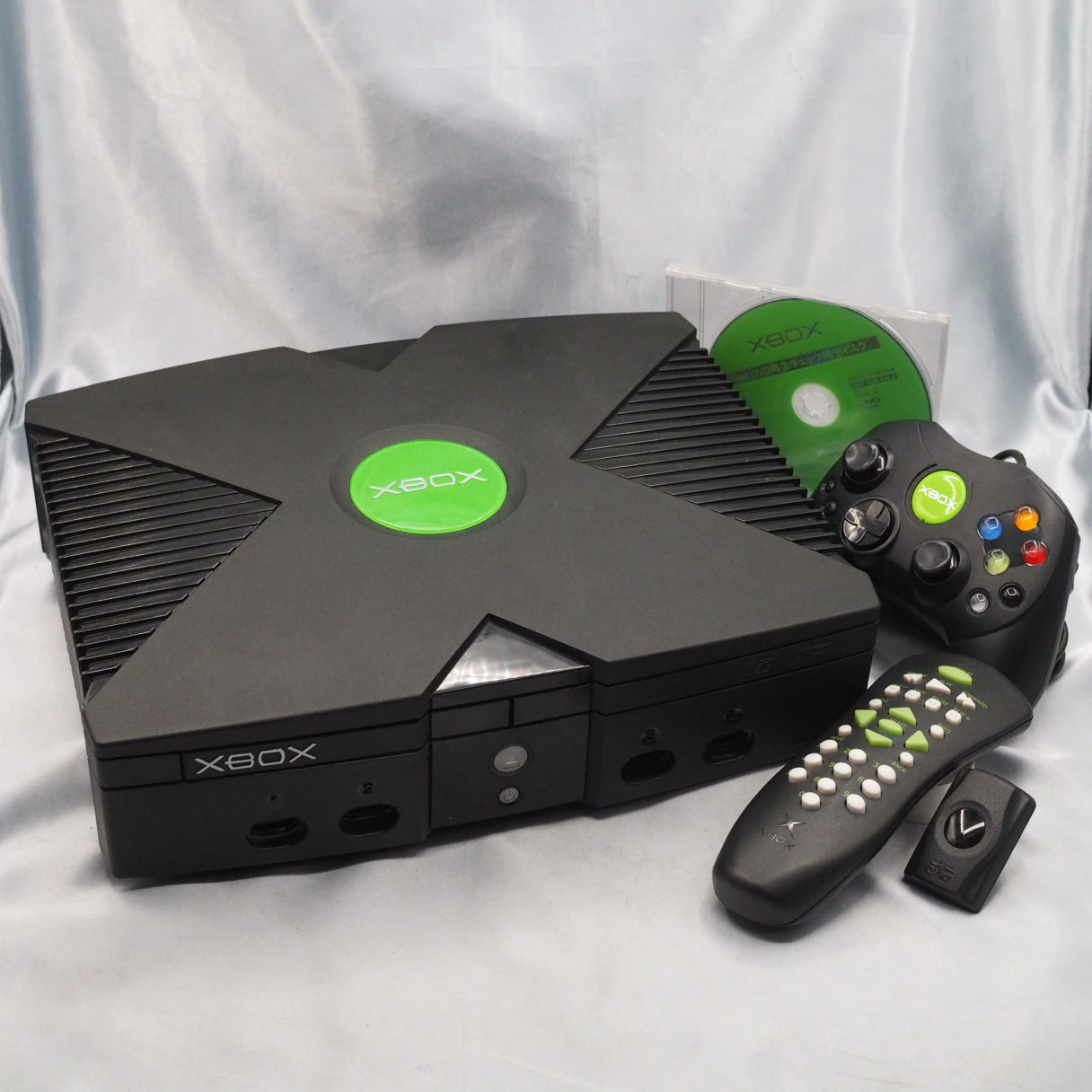 Microsoft Xbox Console system Black + DVD video playback remote control & Receiver [NTSC-J]