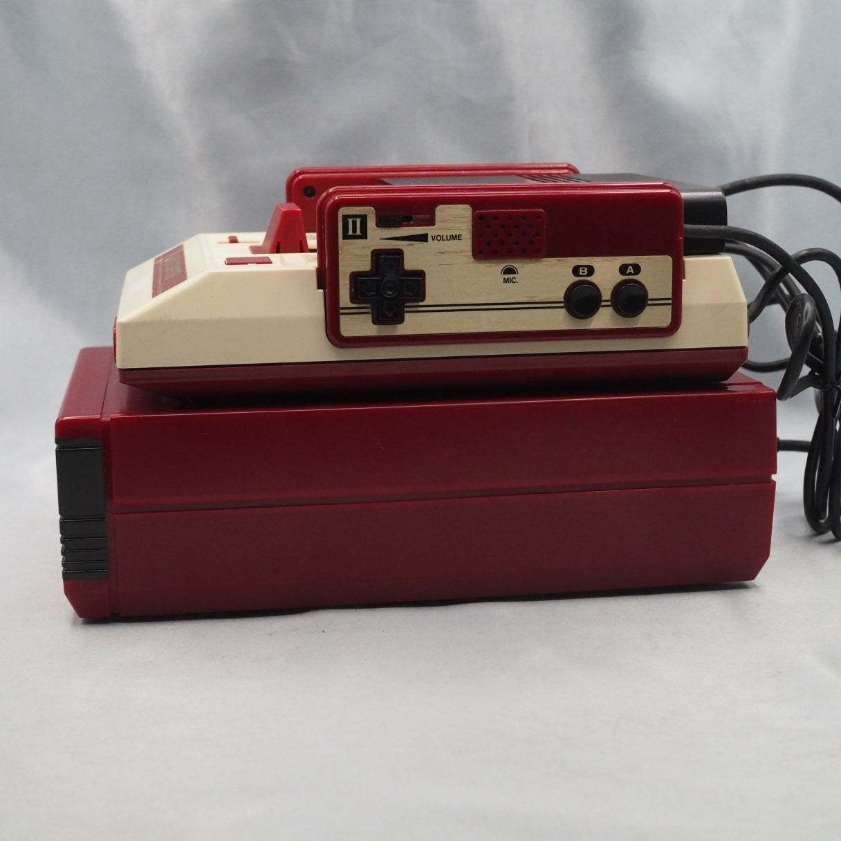 Nintendo Famicom & Disk System Console system SET Boxed [New Rubber Belt Replaced]