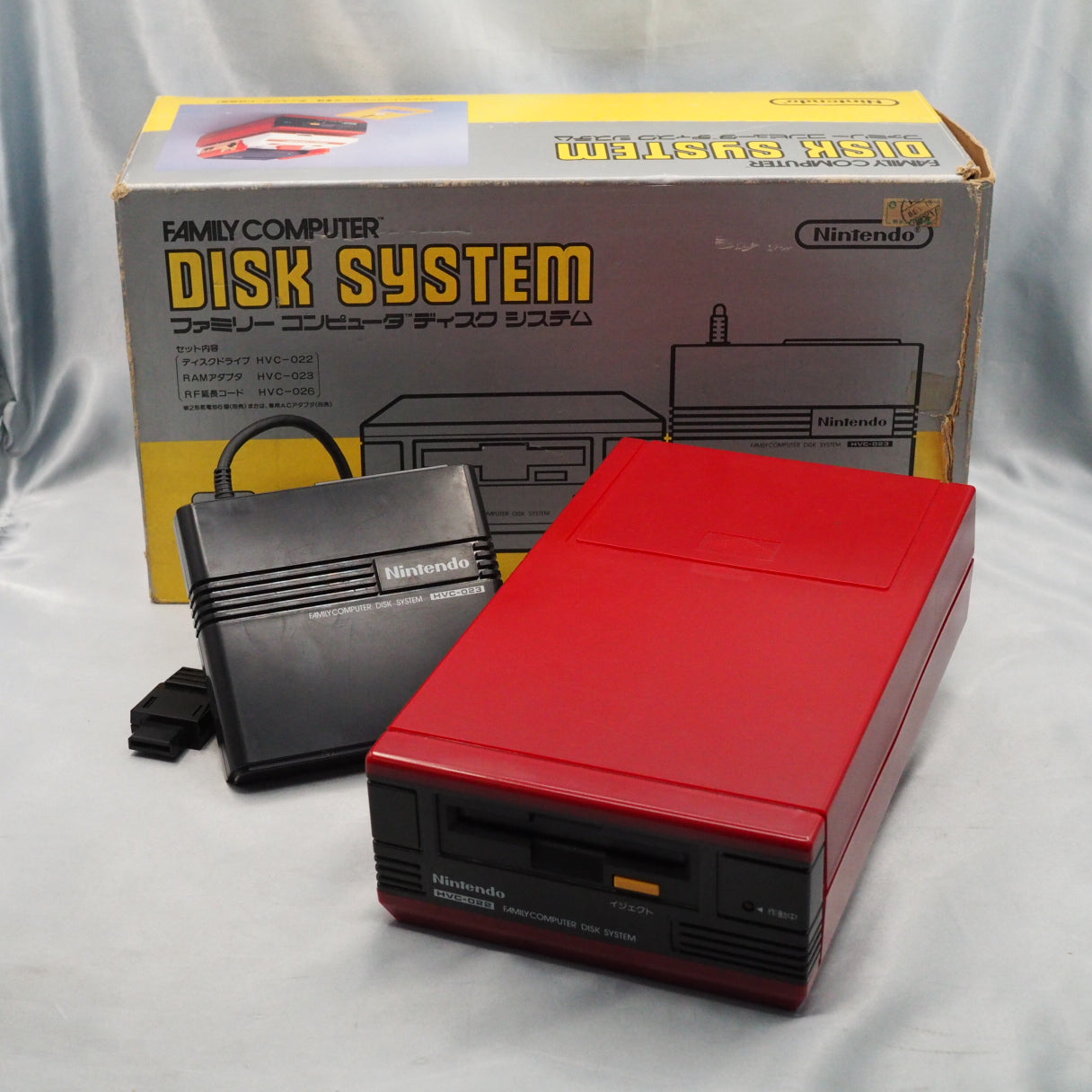 Nintendo Disk System Console HVC-022 Boxed [New Rubber Belt Replaced]