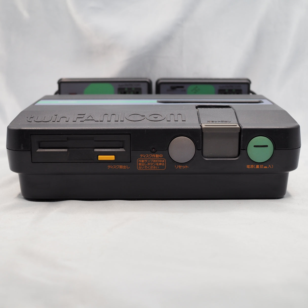 Sharp Twin Famicom Black Console AN505BK [New Rubber Belt replaced] + SUPER MARIO BROS 2 SET