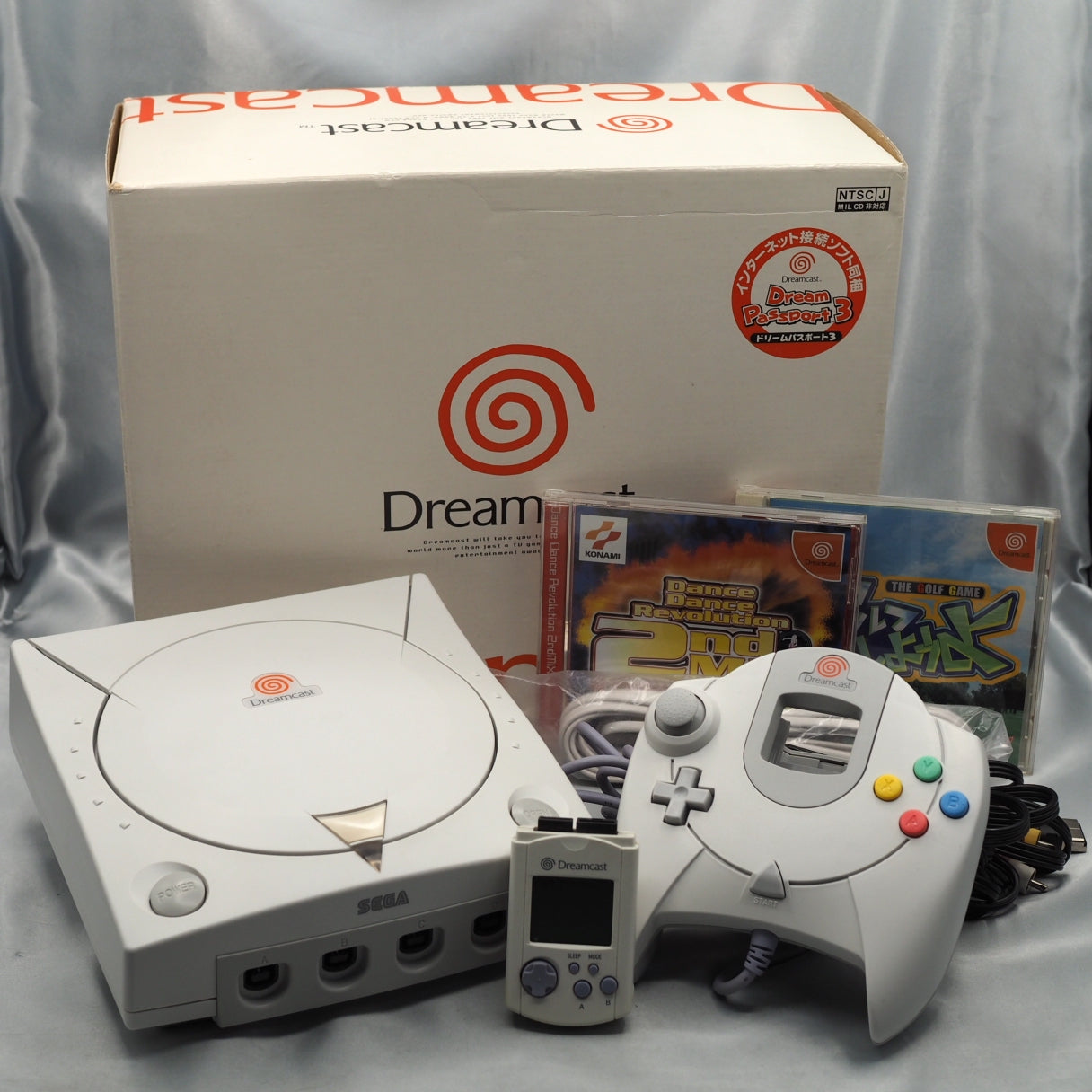 SEGA Dreamcast Console HKT-3000 & 2 Games SET [Serial number match] [White]