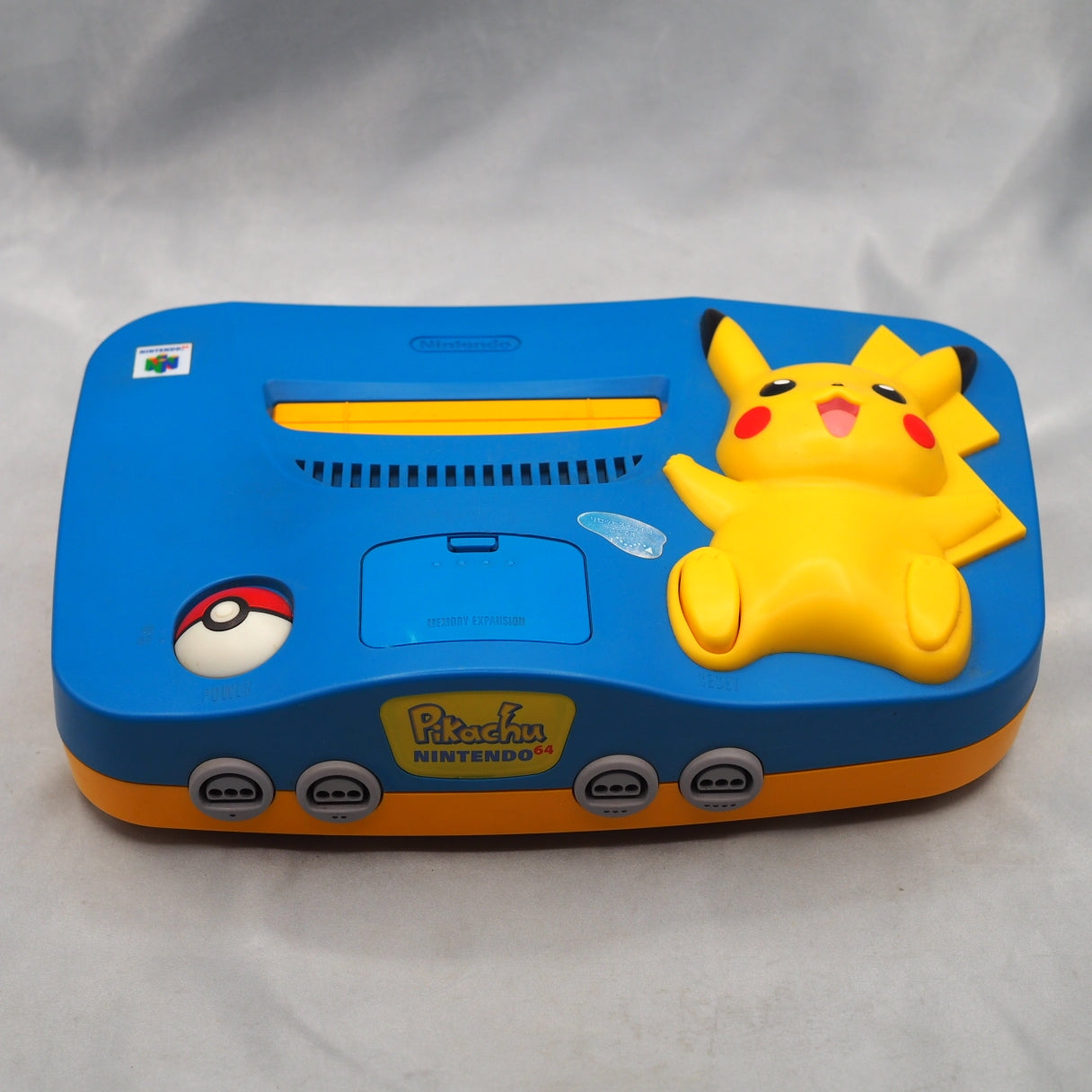 Nintendo 64 Pokemon Pikachu Console system NUS-101  [Blue] [NTSC-J]