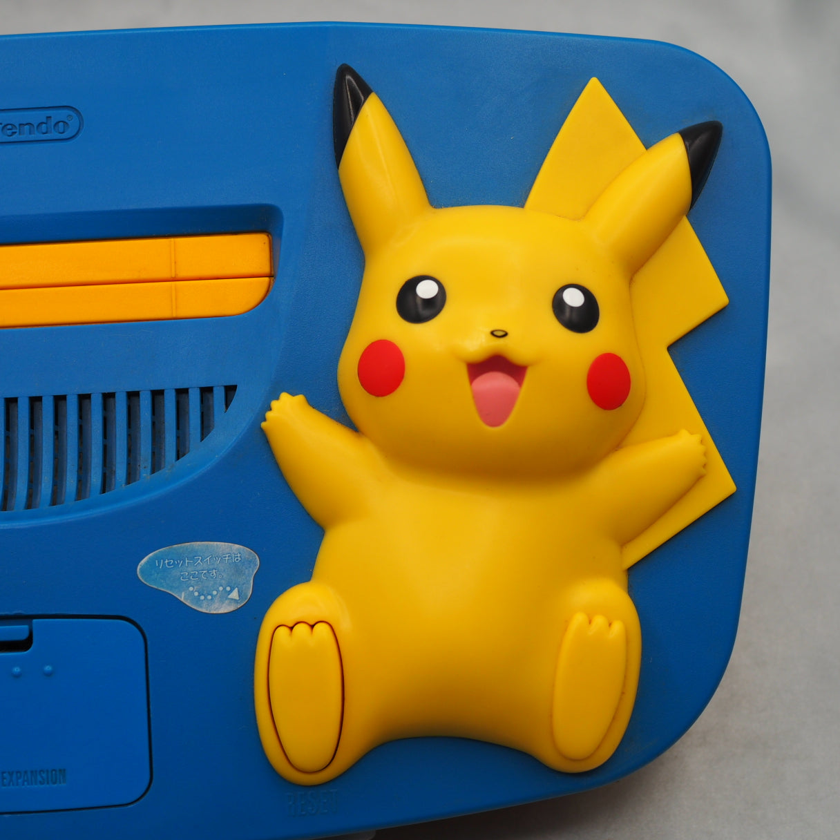 Nintendo 64 Pokemon Pikachu Console system NUS-101  [Blue] [NTSC-J]