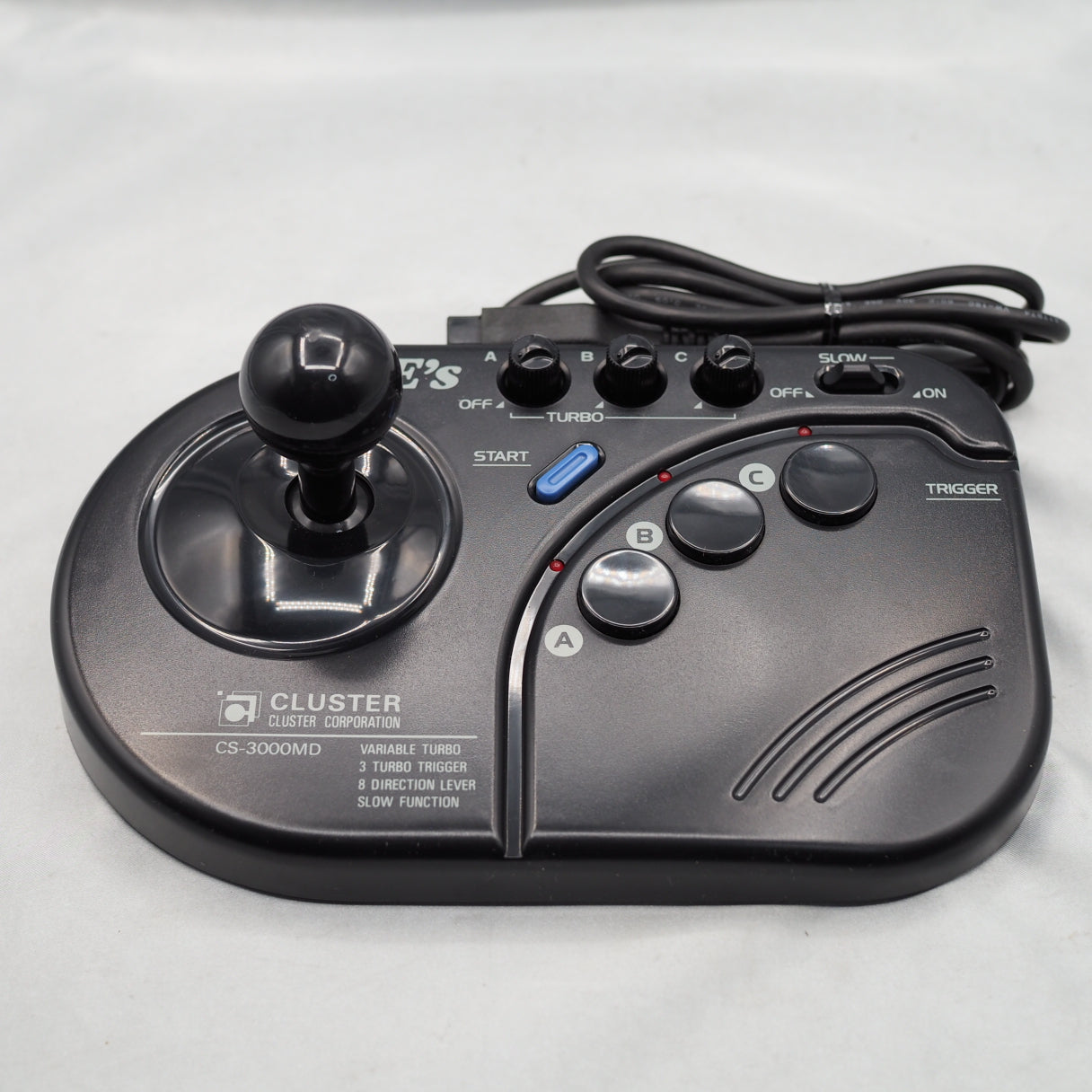 CLUSTER STICK E'S Fighting Controller [For Mega Drive] [Boxed]