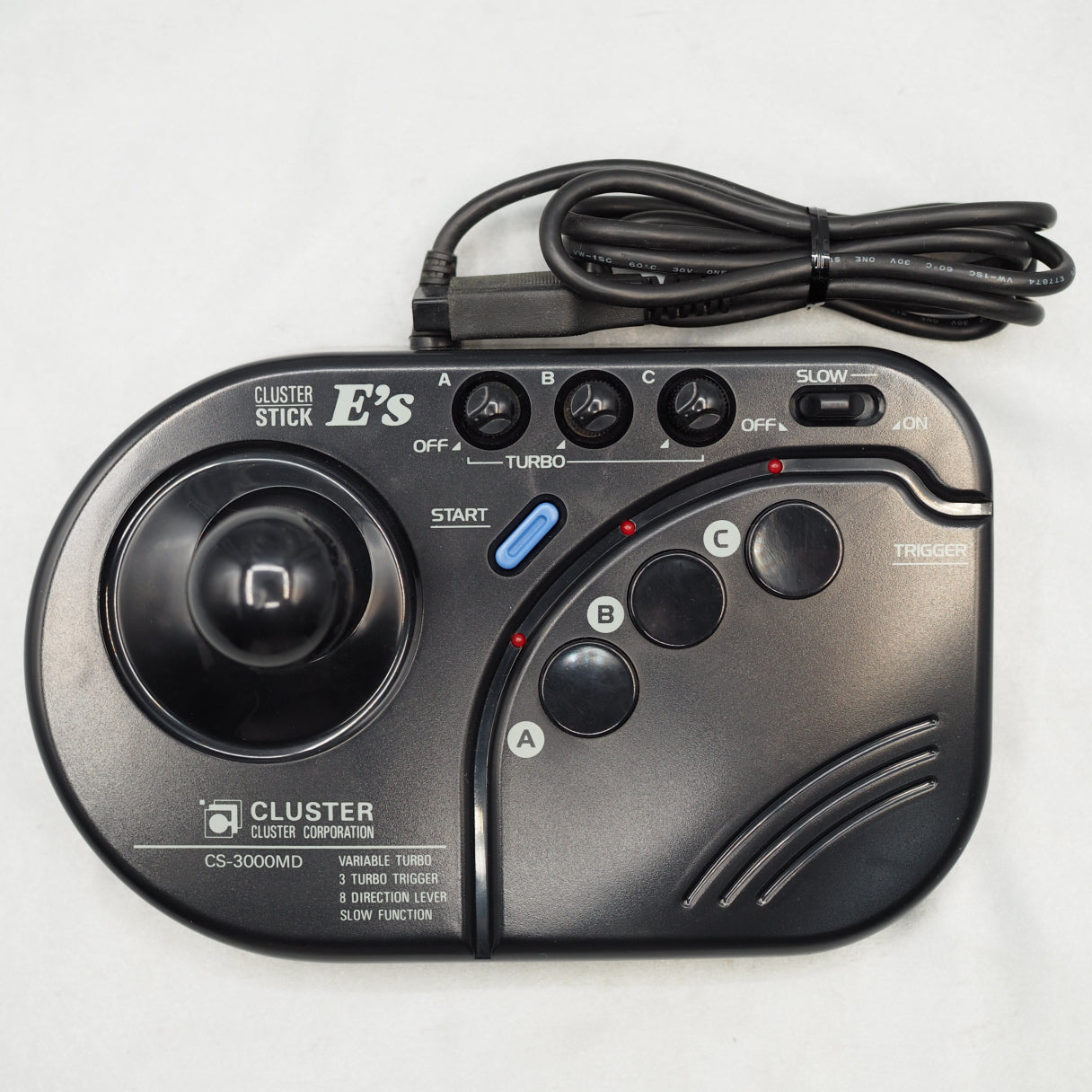 CLUSTER STICK E'S Fighting Controller [For Mega Drive] [Boxed]