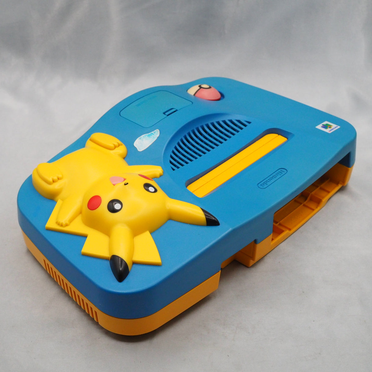 N64 Pokemon Pikachu Console system NUS-101 + Pokemon stadium 1 2 SET