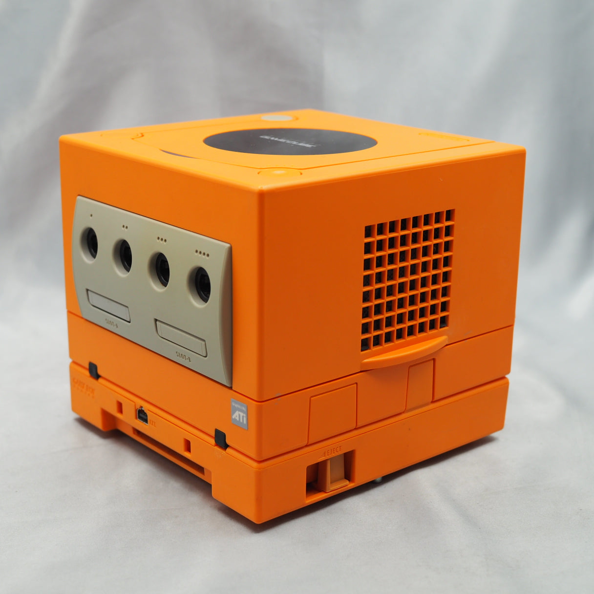 Nintendo GameCube Console System Orange + Game Boy Player [NTSC-J] [NTSC-U/C] [Modified]