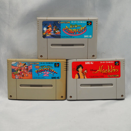 Mickey's Magical Adventure + Mickey and Minnie's Magical Adventure 2 + Aladdin SET [NTSC-J]