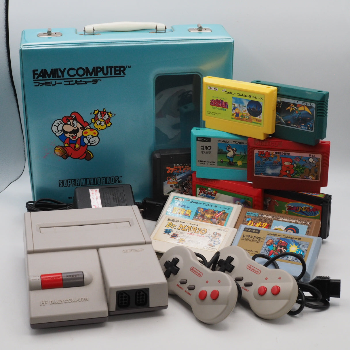 Nintendo New Famicom Console System HVC-101 + 11 Games + Carrying Case Tested — Enjoy Game Japan | Enjoy Game Japan