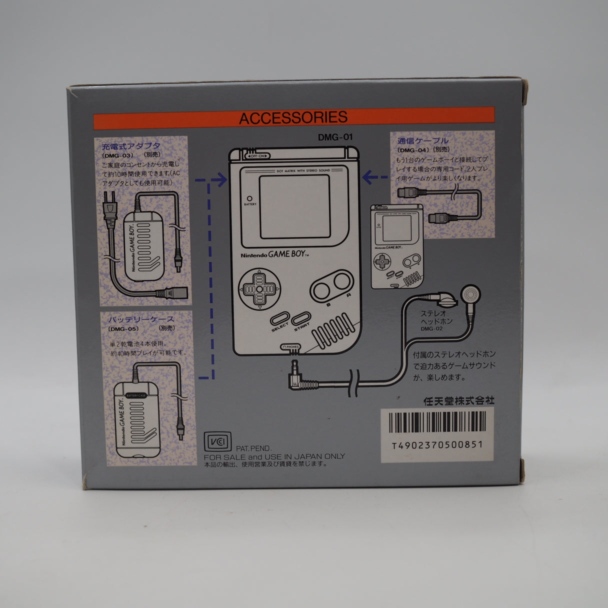 Nintendo Game Boy DMG-01 Handheld system Boxed Gray Tested DMG-CPU-04 GB