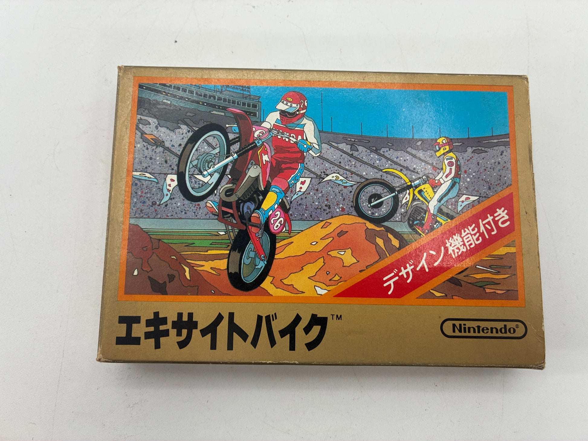 Excitebike Nintendo Famicom FC Boxed NTSC-J Japan – Japanese retro console – Enjoy Game Japan
