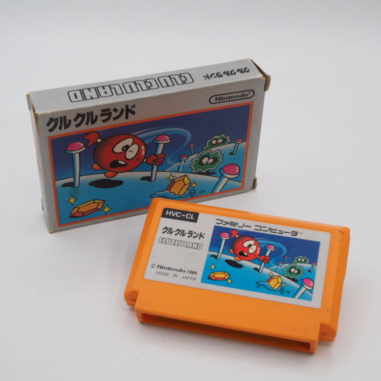 Clu Clu Land Nintendo Famicom FC Boxed NTSC-J Japan Testsed