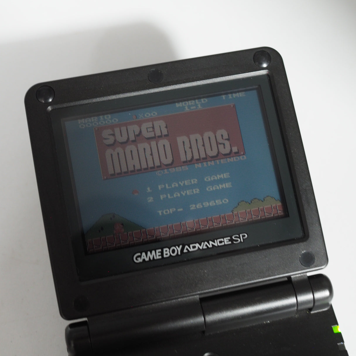 Nintendo Game Boy Advance SP Onyx Black AGS-001 Boxed NTSC-J Tested