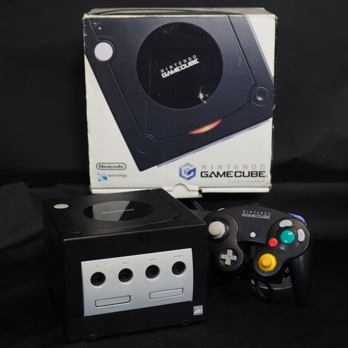 Nintendo GameCube Console Black DOL-001 Boxed [NTSC-J] - Tested & Working