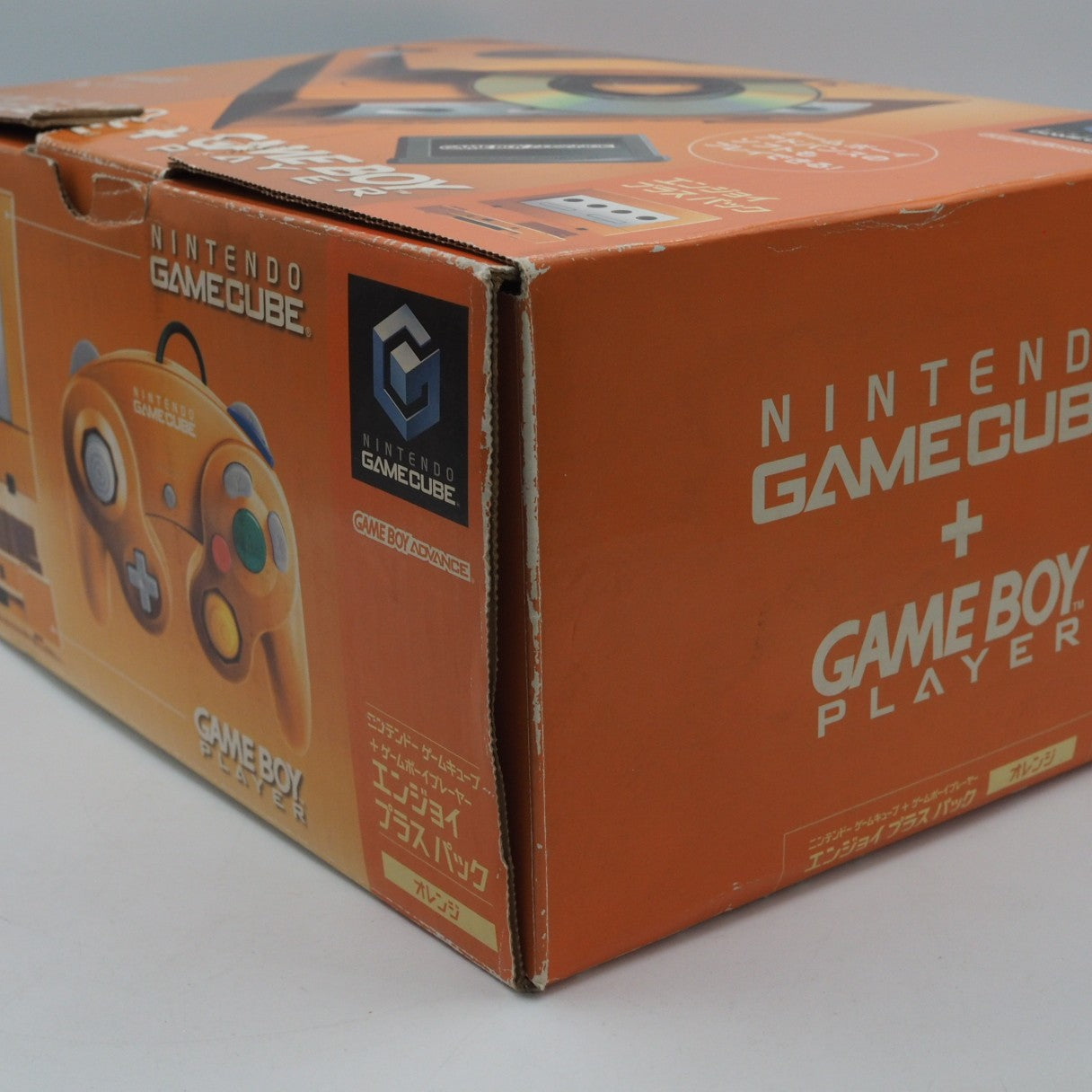 Nintendo GameCube Console Spice Orange DOL-001 + Game Boy Player Enjoy Plus Pack Boxed [NTSC-J] - Tested & Working