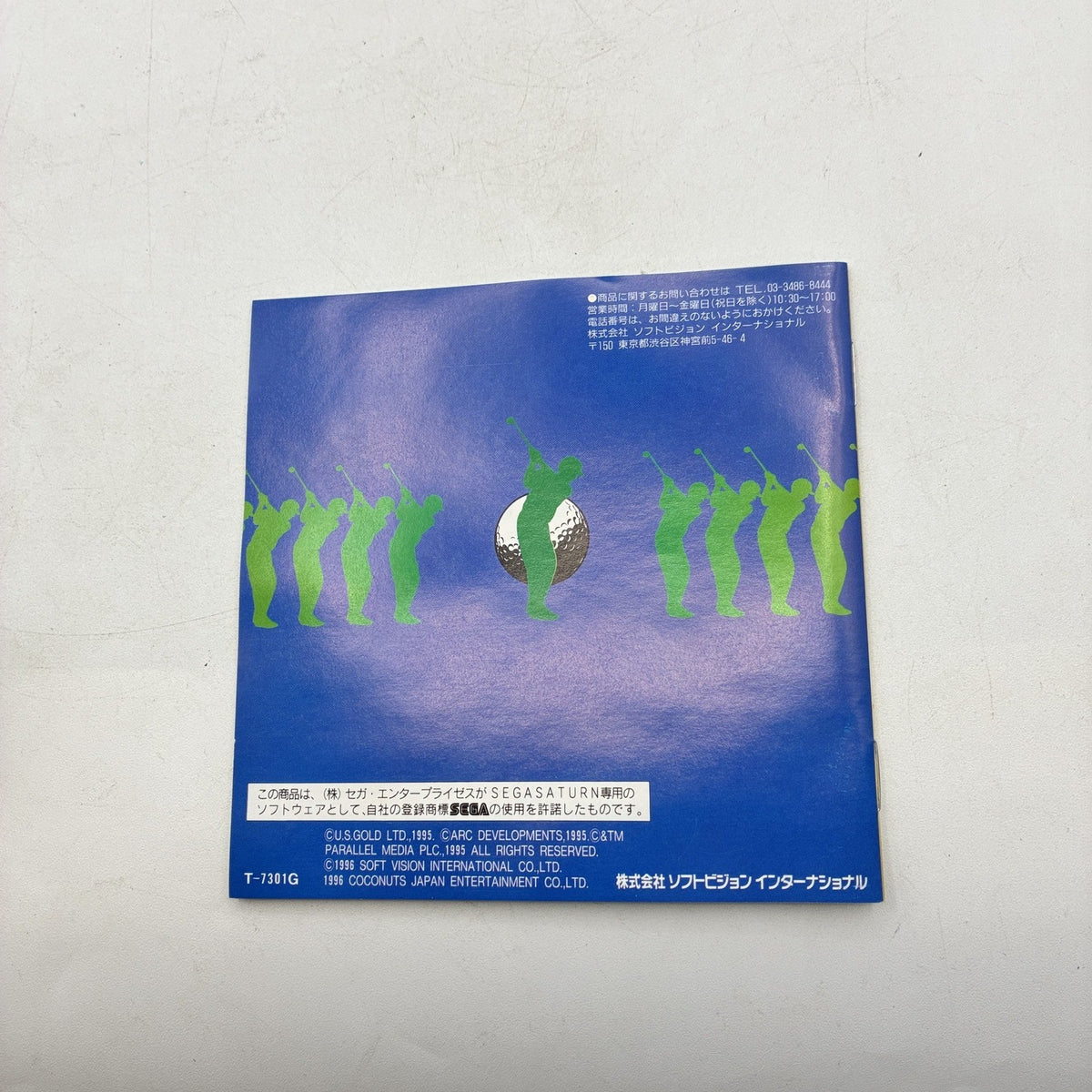 World Cup Golf in Hyatt Dorado Beach Sega Saturn SS NTSC-J Japan w/ Manual