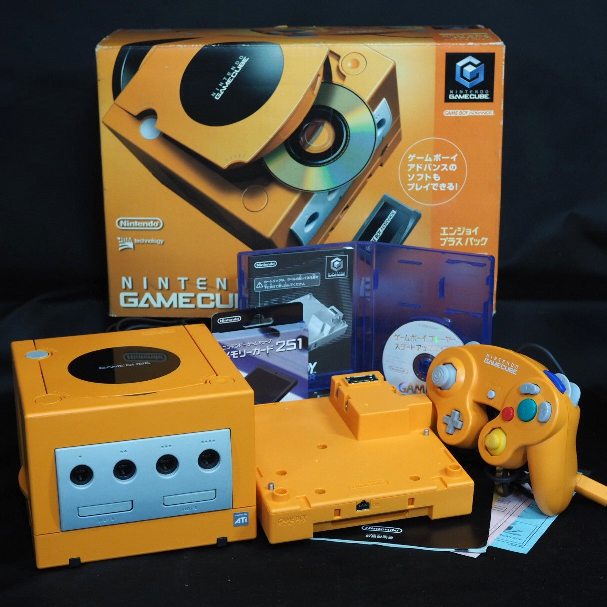 Nintendo GameCube Console Spice Orange DOL-001 + Game Boy Player Enjoy Plus Pack Boxed [NTSC-J] - Tested & Working – Japanese retro console – Enjoy Game Japan