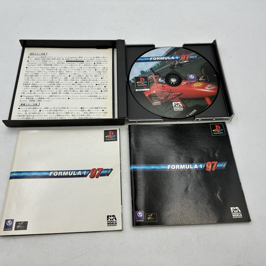 Formula 1 97 PlayStation PS1 NTSC-J Japan SIPS-60023 w/ 2 Manuals – Japanese retro console – Enjoy Game Japan
