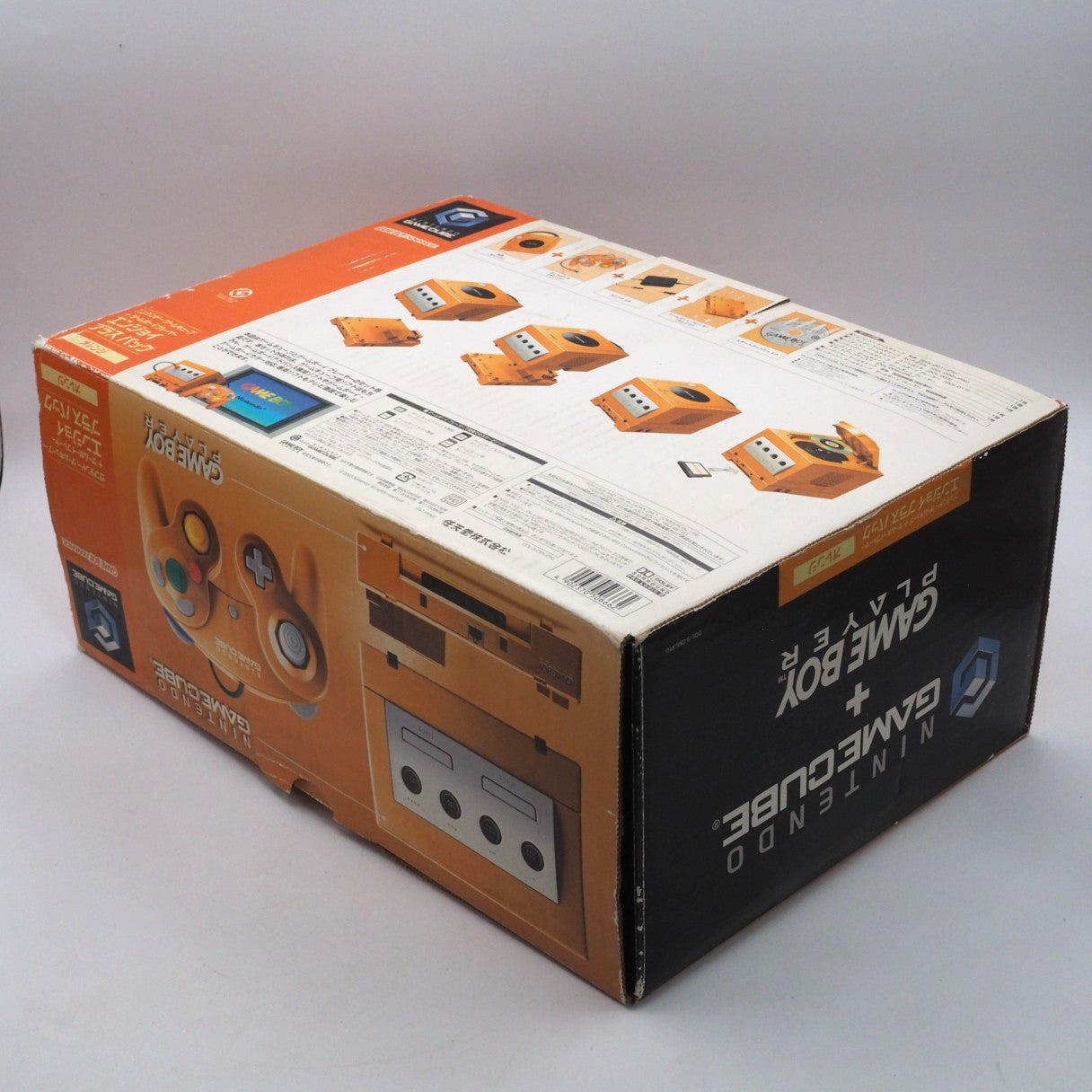 Nintendo GameCube Console Spice Orange DOL-001 + Game Boy Player Enjoy Plus Pack Boxed [NTSC-J] - Tested & Working